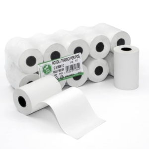 Rotoli POS Rotolificio Pugliese BPA Free Exclusive carta termica 57 mm x 18 m 48g/m² foro 12 mm - NBA5718-D38P (conf.10)