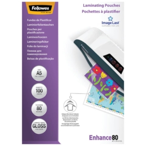 Pouches A5 Fellowes Enhance 80µm Formato 5306002 (conf.100)