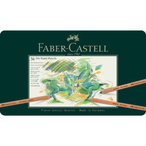 Matite Faber-Castell Pitt Pastel - Colori Assortiti - Astuccio in metallo - Ømina 4,3 mm - 112136 (conf.36)