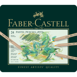 Matite Faber-Castell Pitt Pastel - Colori Assortiti - Ømina 4,3 mm - Astuccio in metallo - 112124 (conf.24)