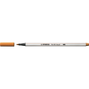 Pennarello Stabilo Pen 68 brush - punta a pennello - M 1 mm ocra scuro 568/89