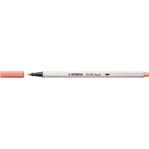 Pennarello Stabilo Pen 68 brush - punta a pennello - M 1 mm rosa chiaro 568/26