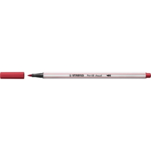 Pennarello Stabilo Pen 68 brush - punta a pennello - M 1 mm rosso scuro 568/50