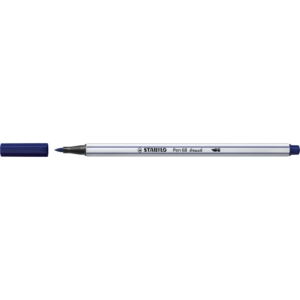 Pennarello Stabilo Pen 68 brush - punta a pennello - M 1 mm blu di prussia - 568/22