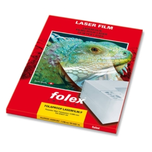 Film per stampanti laser Folex A4 - 90µm - Trasparente finitura opaca - Folaproof (conf.100)