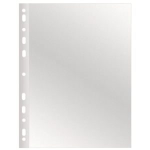 Buste a perforazione universale Q-Connect 22x30 cm basso spessore finitura goffrata - KF11189 (conf.50)