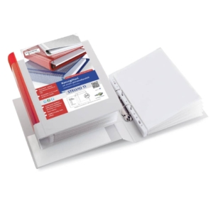 Raccoglitore personalizzabile Sei Rota Stelvio TI A4 - 2 anelli D 25 mm - Dorso 4 cm Bianco