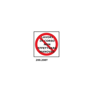 Cartello di divieto "Divieto di transito'' 33x33 cm - 200.208Y