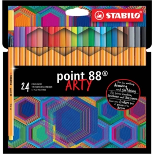 Fineliner Stabilo Point 88® 0,4 mm Colori Assortiti 8824/1-20 (conf.24)