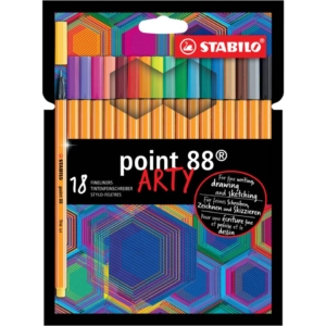 Fineliner Stabilo Point 88® 0,4 mm - Colori Assortiti 8818/1-20 (conf.18)