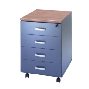 Cassettiera con 4 cassetti Unisit Venice 44x52x63 cm Ciliegio/Antracite UVEC4C