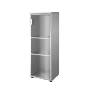 Mobile alto a giorno Unisit Spirit 2 ripiani 45x45x130 cm wengé