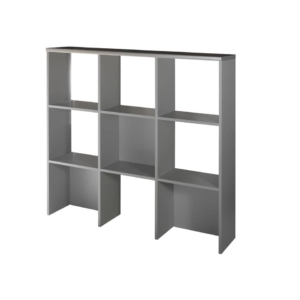 Libreria per sopra mobile Frensy Spirit 135x30x125 cm top rovere - struttura argento - USPRLIB
