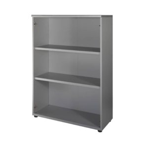 Mobile alto a giorno Unisit Spirit 2 ripiani media larghezza 90x45x130 cm wenghè