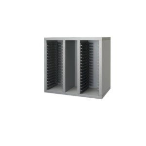 Cassetta Porta CD Unisit Spirit 42x27x39 cm Rovere/Argento