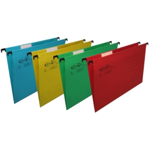 Cartelle sospese per cassetto orizzontali Linea Arlekino Bertesi 225g/m² - Interasse 33 cm - Fondo a V - Assortito (conf.10)