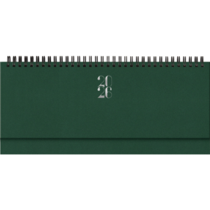 Planning 2026 spiralato 29,8x10,5 cm Gommato verde 26-023000404C