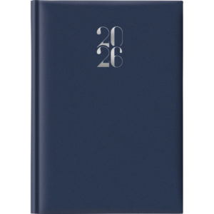 Agenda 2026 Giornaliera S/D separati 14,5x20,5 cm Gommato blu 26-628B00401C