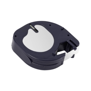 Nastro per etichettatrice Q-Connect compatibile con Dymo LetraTag - plastica - Nero/Giallo - 12 mm x 4 m - KF18838