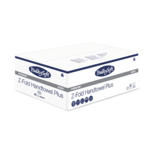 Asciugamani interfogliati piagatura a Z Bulkysoft 21,5x24 cm Bianco - 83380.E20 (conf.25 fascette da 150 fogli cad.)