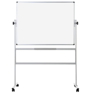 Lavagna bianca cancellabile girevole Bi-office Revolver - magnetica doppia - 120x90 cm bianco - QR0203