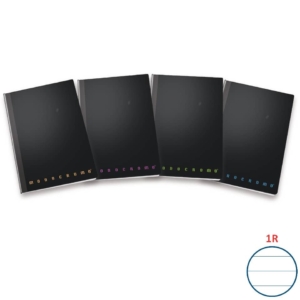 Quaderni cuciti filo singer Pigna Maxi - 62 fogli 80g/m² A4 a righe 1R - cover pp monocromo in colori assortiti (conf.5)