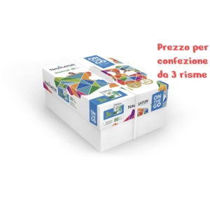Carta per fotocopie Navigator on the go Universal 80g/m² A4 - 500 fogli (conf.3)