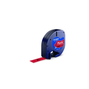 Nastro per etichettatrici Dymo Letratag 12 mm x 4 m in plastica Dymo Rosso S0721630