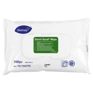Salviette detergenti disinfettanti per superfici Diversey Oxivir Excel Wipes (conf.100 salviette)