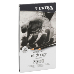 Matite in grafite Lyra Rembrandt Art Design in astuccio in metallo - Gradazioni assortite - L1111120 (conf.12)