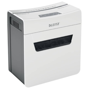 Distruggidocumenti manuale Leitz IQ P4 Protect 6X - 10 litri - Bianco