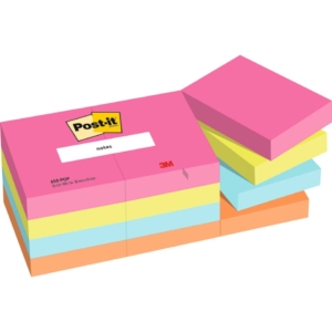 Foglietti Post-it® Popmistic multicolore - 100 fogli - 38x51 mm (conf.12 blocchetti)