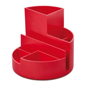 Portaoggetti Maul MAULRoundBox - riciclato Rosso - Ø14 cm h.12,5 cm 41176 25.ECO