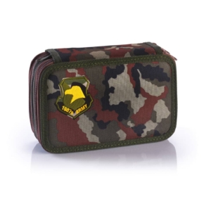 Astuccio 3 zip Favorit Mimetic - 12 pastelli + 18 pennarelli - colori assortiti - 400191837