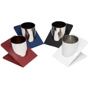 Portapenne Zenith 820 - 12,2x10x9,2 cm - Øinterno 6,7 cm - Bianco - 0608200020