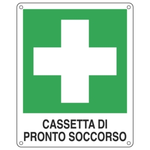 Cartello d'emergenza 25x31 cm Cartelli Segnalatori "Cassetta pronto soccorso" E20114X