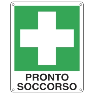 Cartello d'emergenza 12x14,5 cm Cartelli Segnalatori "Pronto soccorso'' E20101K