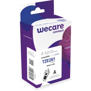 Nastro compatibile Brother 36 mm x 8 m - Wecare Nero/Bianco K80024W4