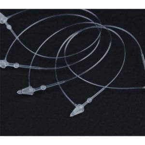 Fili appendi cartellini a chiusura manuale Printex - 75 mm - colore naturale (conf.5000 pezzi)