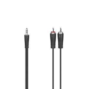 Cavo Jack 3.5 mm - 1,5 metri - 2x RCA Hama Nero