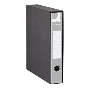 Registratore commerciale con custodia Q-Connect dorso 5 cm - 28,5x31,3 cm - grigio RQ-CON-U5GR