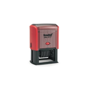 Datario con testo personalizzato Trodat Printy 4727 - 60x40 mm - fino a 3+3 righe - blu - 182300