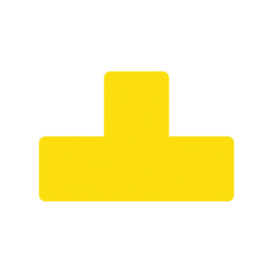 Sticker per pavimenti a T - 15x5 cm - Tarifold Giallo - B197304 (conf.10)