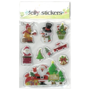 Adesivi in gomma Natalizi 9 soggetti per foglio - Biembi BWE202D35 (conf.2)