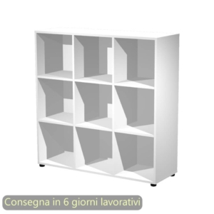 Contenitore 9 caselle a giorno Maximail 119x40xh.121,6 cm Artexport Bianco 9MaxM/3