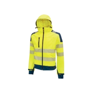 Giacca in tessuto Softshell Miky Yellow Fluo U-Power taglia M
