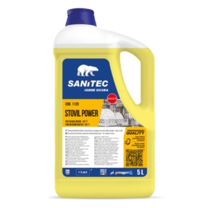 Detergente lavastoviglie liquido alcalino concentrato Stovil Power Sanitec 5 litri / 6 Kg