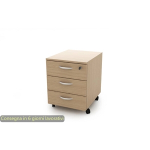 Cassettiera a 3 cassetti su ruote 17020 41x50xh.52,2 cm Artexport Rovere 17020/CC/3T