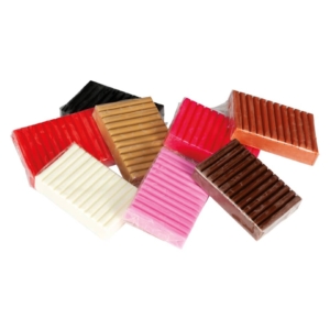 Plastilina vegetale Pongo - 8 panetti da 264gr - Colori Assortiti pelle - F603100