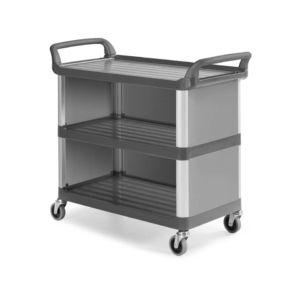 Carrello Grigio in polipropilene Shelf A3700 - 111x50x105 cm TTS 3 ripiani con chiusura - 0F0A3700ET